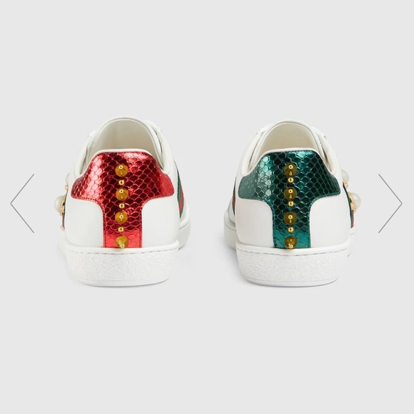 Gucci Ace Studded Leather Sneaker - Picture 3 of 16